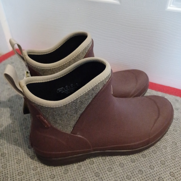 Muck Boots Ankle Boots Size 10 Rum Raisin/Tweed Herringbone bioDEWIX Dry New - Picture 4 of 17